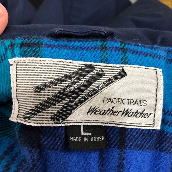 Vintage 80’s Pacific Trails Weather Watcher Plaid Lined Men’s Coat - Picture 7 of 11